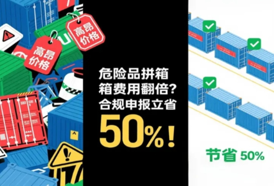 危險品拼箱海運太貴?這樣申報立省50%! 　　